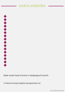 Karta Korzyści Narzędzie w skutecznym odchudzaniu