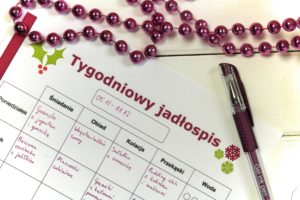 Tygodniowy jadłospis szablon do druku