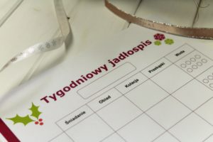 Tygodniowy jadłospis szablon do druku